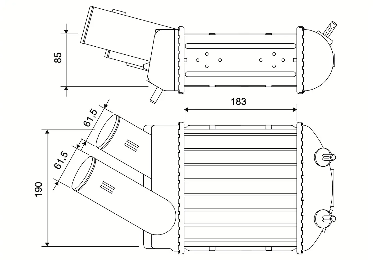 Ladeluftkühler VALEO 881576