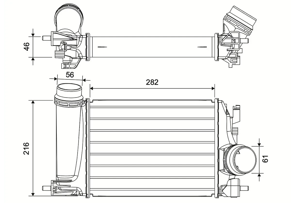 Ladeluftkühler VALEO 881577