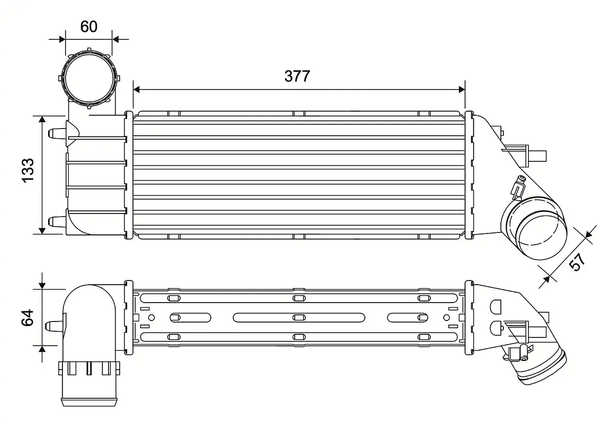 Ladeluftkühler VALEO 881581