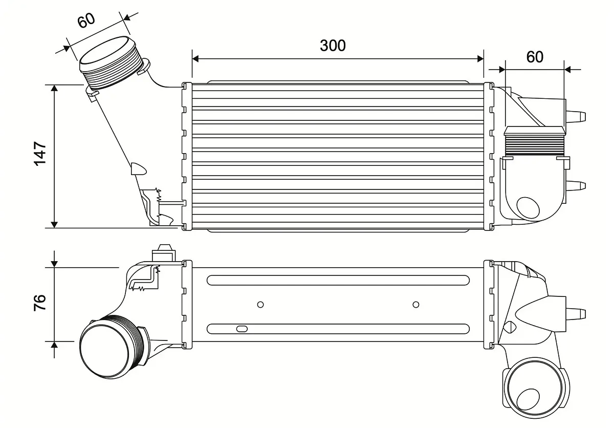 Ladeluftkühler VALEO 881583