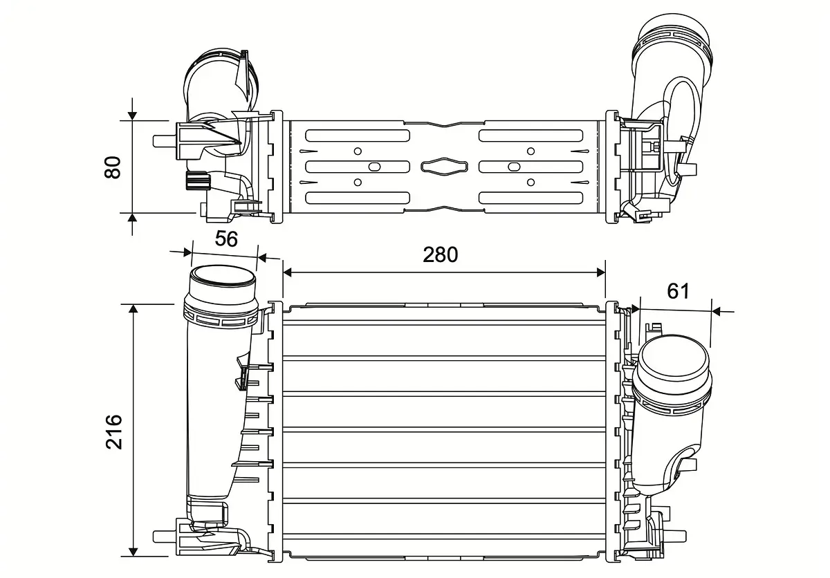 Ladeluftkühler VALEO 881589