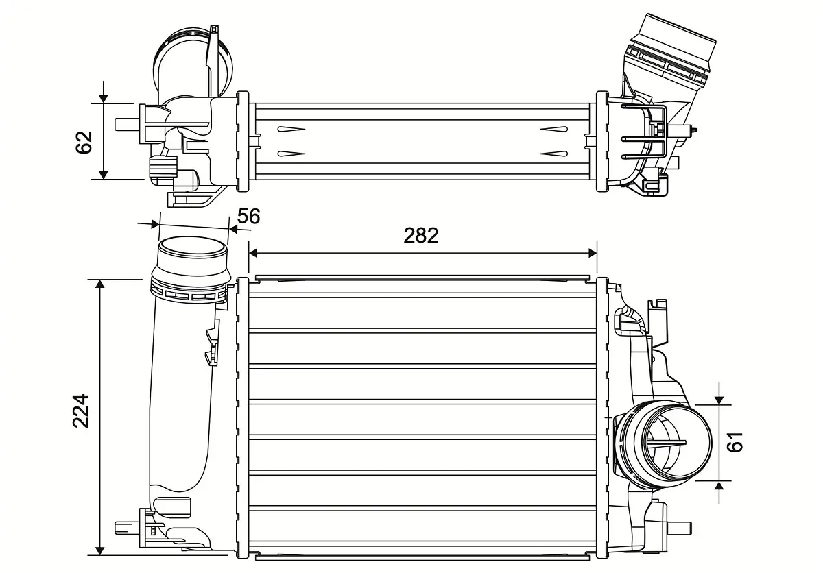 Ladeluftkühler VALEO 881591