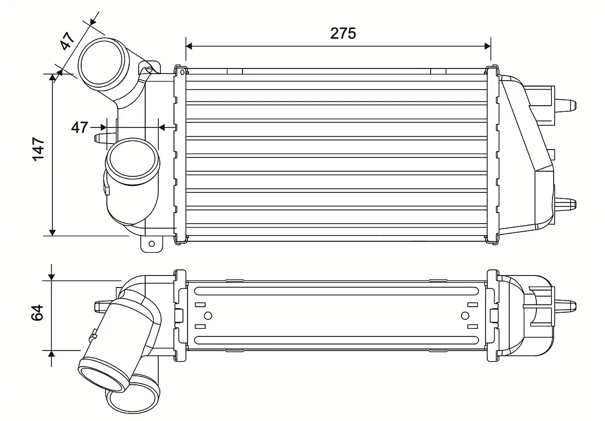 Ladeluftkühler VALEO 881592