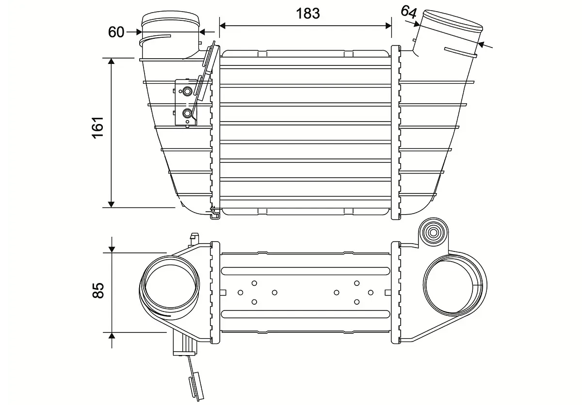 Ladeluftkühler VALEO 881594