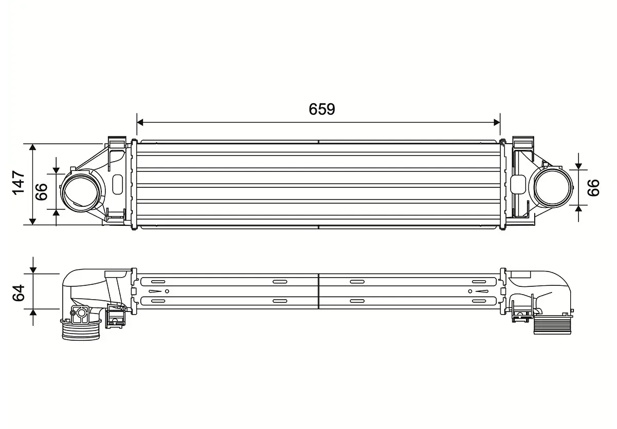 Ladeluftkühler VALEO 881604