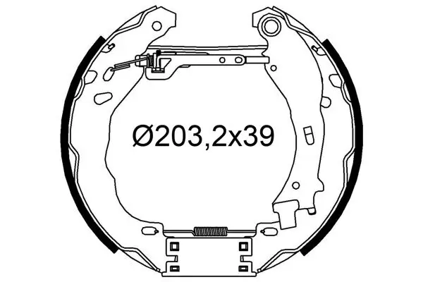 Bremsbackensatz Hinterachse VALEO 554909