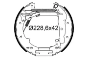 Bremsbackensatz Hinterachse VALEO 554916