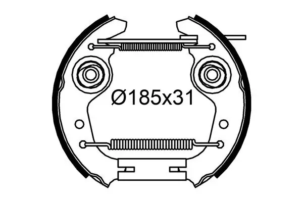 Bremsbackensatz VALEO 554920