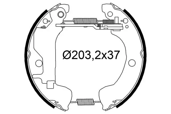 Bremsbackensatz VALEO 554922