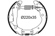 Bremsbackensatz Hinterachse VALEO 554924