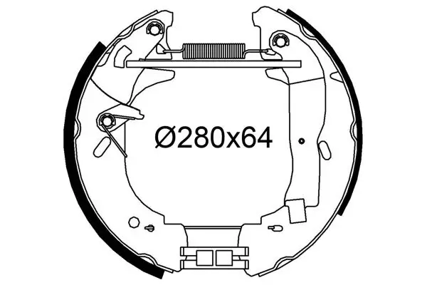 Bremsbackensatz VALEO 554925