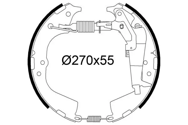 Bremsbackensatz VALEO 554926