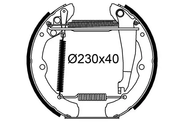 Bremsbackensatz Hinterachse VALEO 554934