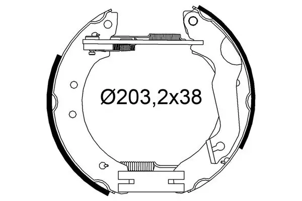 Bremsbackensatz Hinterachse VALEO 554936