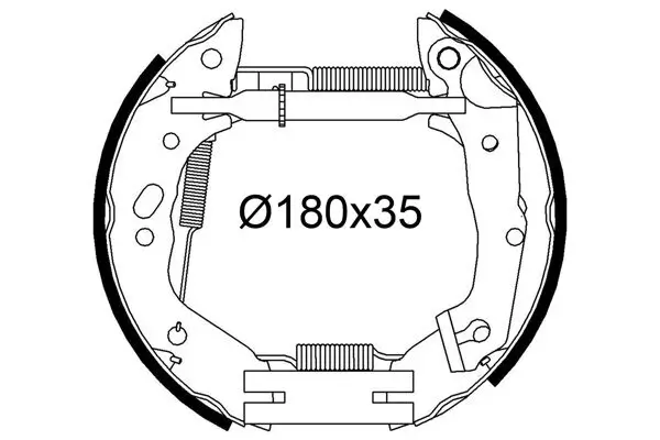 Bremsbackensatz Hinterachse VALEO 554942