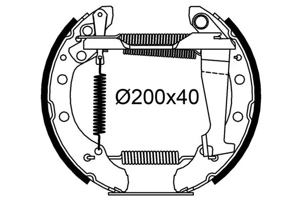 Bremsbackensatz VALEO 554949