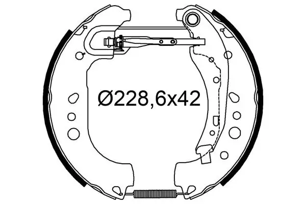 Bremsbackensatz VALEO 554951