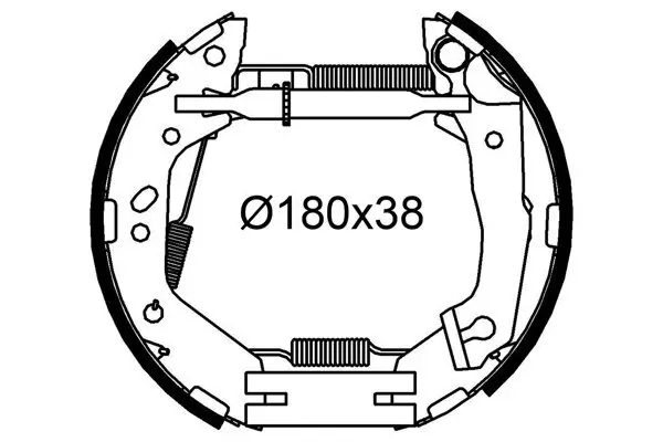 Bremsbackensatz Hinterachse VALEO 554954