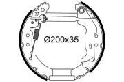 Bremsbackensatz Hinterachse VALEO 554958