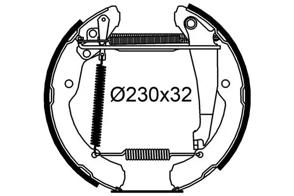 Bremsbackensatz VALEO 554961