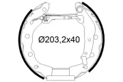 Bremsbackensatz Hinterachse VALEO 554965