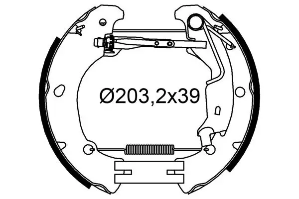 Bremsbackensatz VALEO 554967