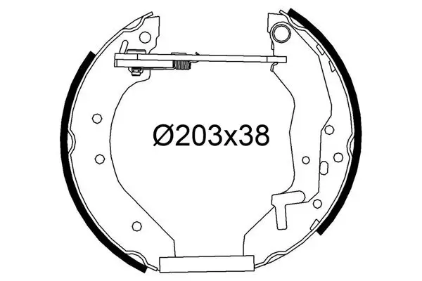Bremsbackensatz Hinterachse VALEO 554972
