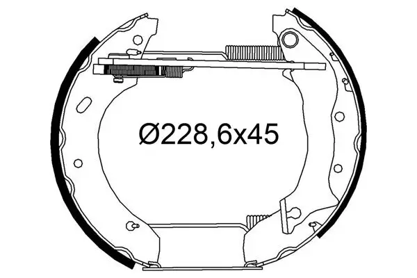 Bremsbackensatz VALEO 554973