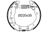 Bremsbackensatz Hinterachse VALEO 554982