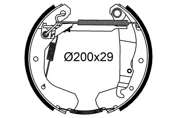 Bremsbackensatz Hinterachse VALEO 554987