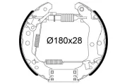 Bremsbackensatz Hinterachse VALEO 554990