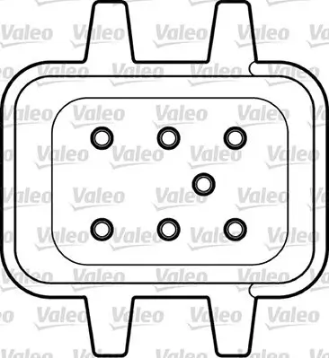 Fensterheber vorne rechts VALEO 850305 Bild Fensterheber vorne rechts VALEO 850305