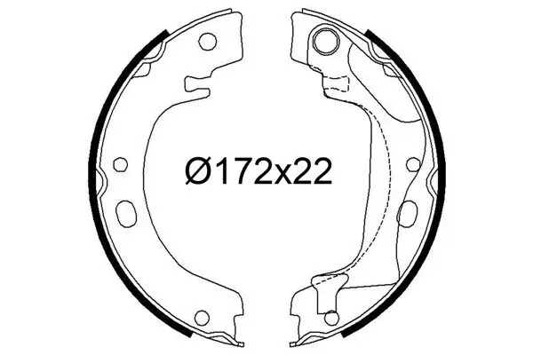 Bremsbackensatz Hinterachse VALEO 564239