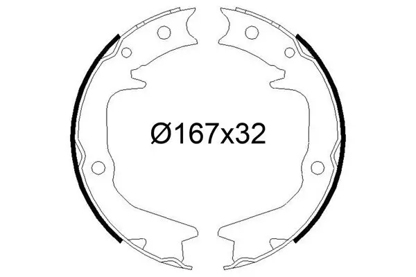 Bremsbackensatz Hinterachse VALEO 564248