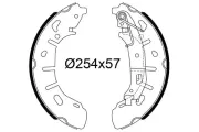 Bremsbackensatz Hinterachse VALEO 564251