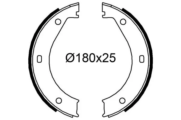 Bremsbackensatz Hinterachse VALEO 564257