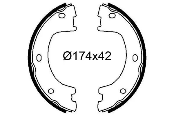 Bremsbackensatz Hinterachse VALEO 564258