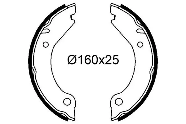 Bremsbackensatz Hinterachse VALEO 564263