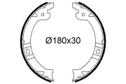 Bremsbackensatz Hinterachse VALEO 564266