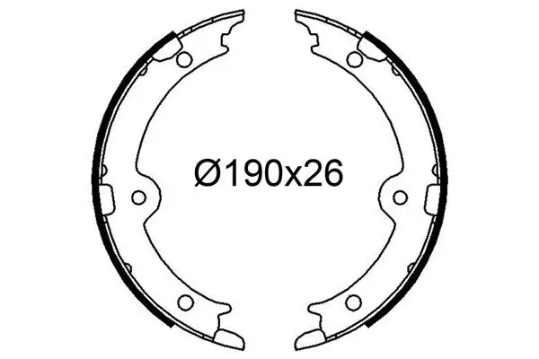 Bremsbackensatz Hinterachse VALEO 564275
