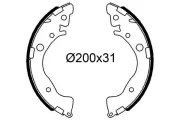 Bremsbackensatz Hinterachse VALEO 564277