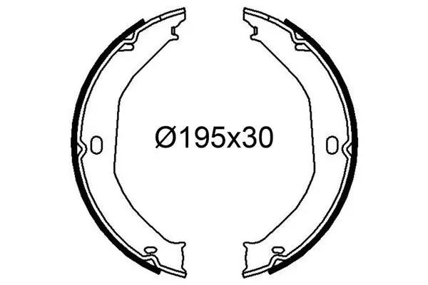 Bremsbackensatz Hinterachse VALEO 564284