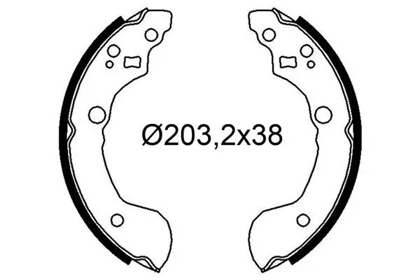 Bremsbackensatz Hinterachse VALEO 564285