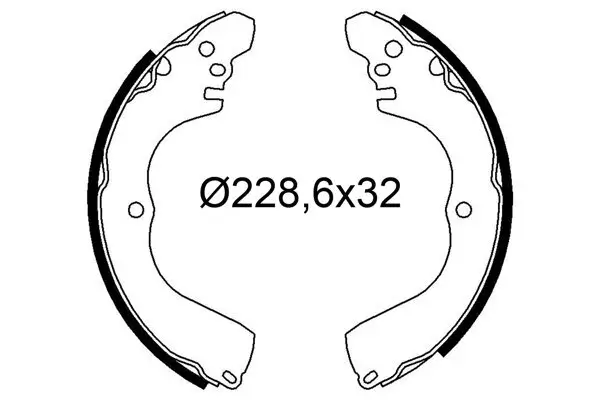 Bremsbackensatz Hinterachse VALEO 564287