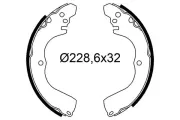 Bremsbackensatz Hinterachse VALEO 564287