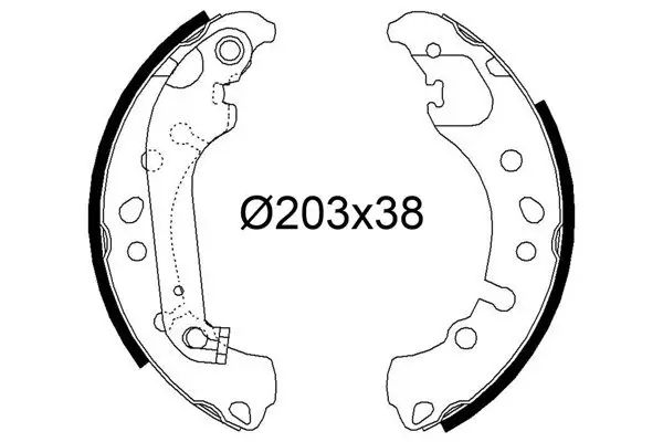 Bremsbackensatz Hinterachse VALEO 564295