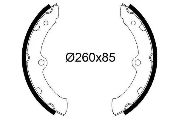 Bremsbackensatz Hinterachse VALEO 564303