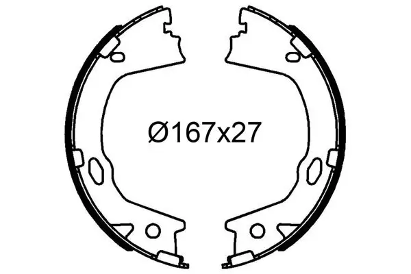 Bremsbackensatz Hinterachse VALEO 564315