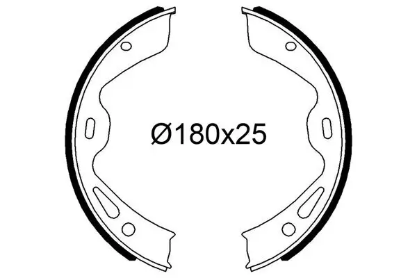 Bremsbackensatz Hinterachse VALEO 564332