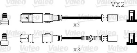 Zündleitungssatz VALEO 346071 Bild Zündleitungssatz VALEO 346071